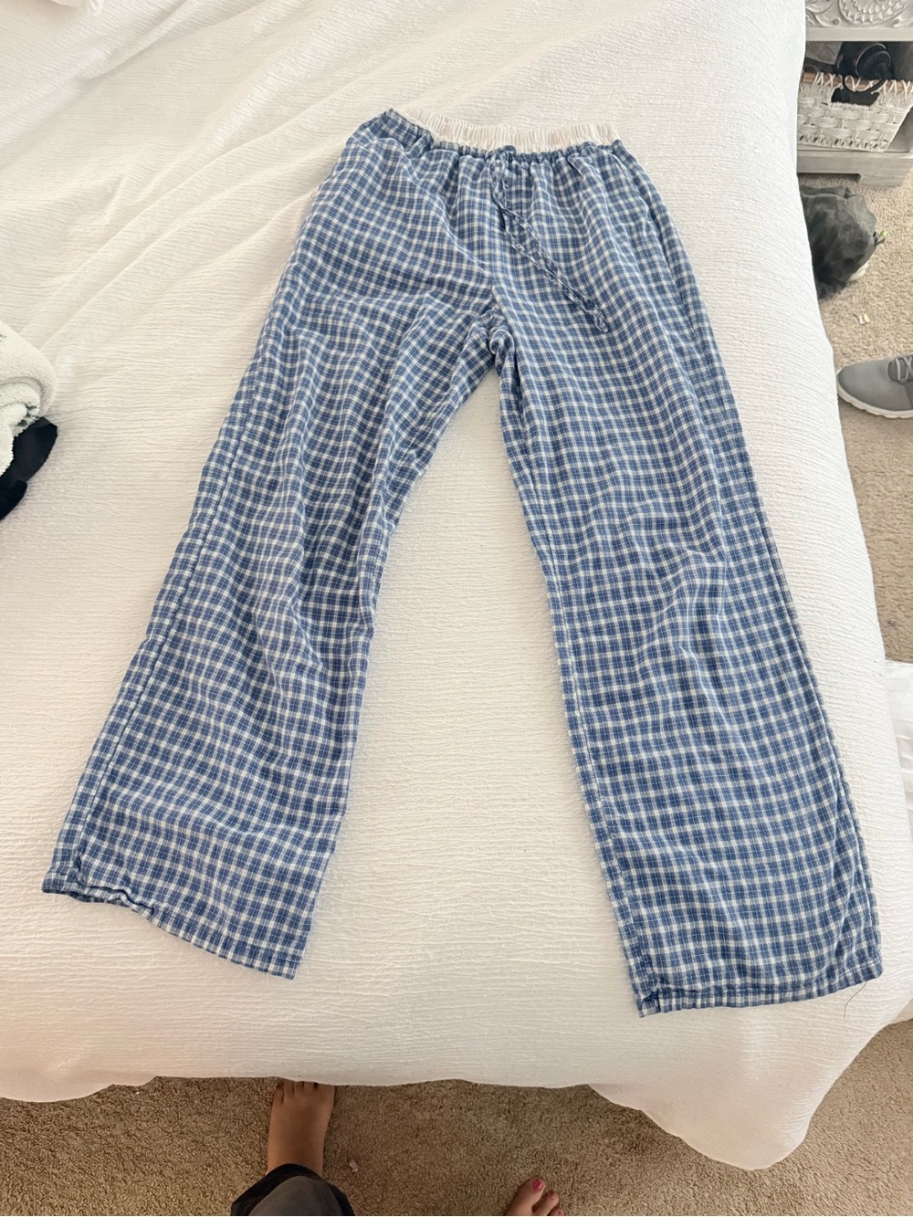Target Blue & White Plaid Lounge Pants